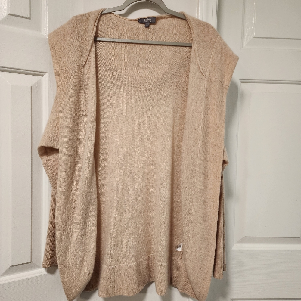 Neiman Marcus 100% Cashmere Cardigan with Hood